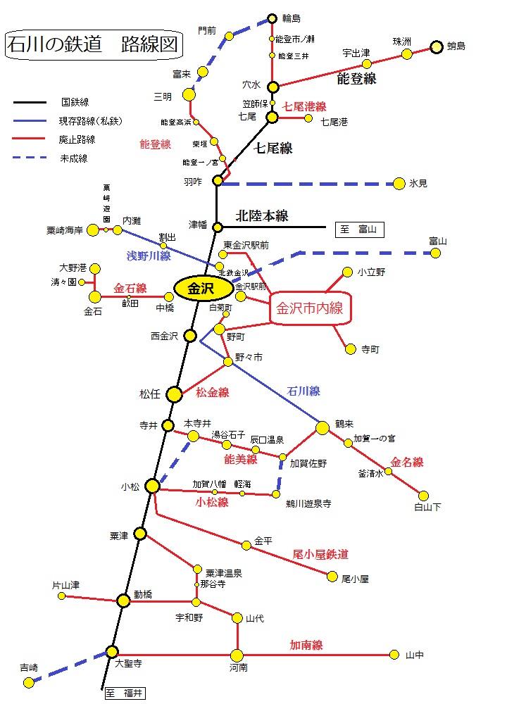 懐想石川の鉄道