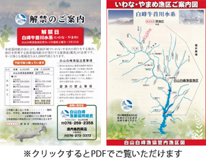 解禁のご案内チラシ